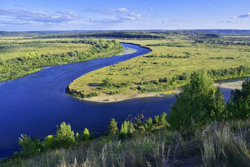 Ural river Sylva in Kishert district