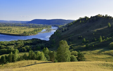 Ural river Sylva in Kishert district
