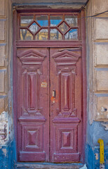 the doors of the city of old Lviv in Ukraine