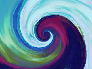 Abstract Spiral Digital Art Background Wallpaper