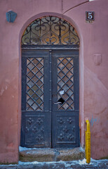 the doors of the city of old Lviv in Ukraine