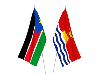 Republic of South Sudan and Republic of Kiribati flags