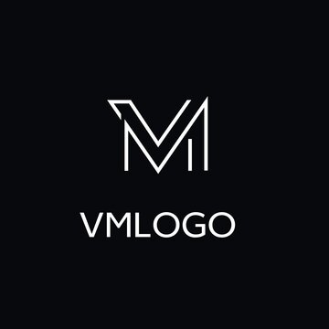 MV logo design inspiration or VM monogram lettering,
