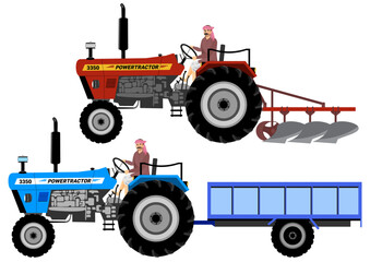 Illustration of Tractor Trolley concept