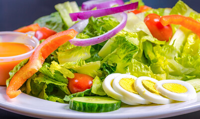 Close-up of a garden salad