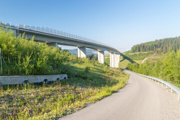 Valy Bridge, the tallest bridge in Slovakia.