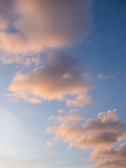 Naklejka na ściany i meble pink clouds in sunset time
