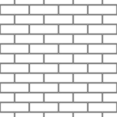 Seamless brickwall pattern. Bricks cladding wall. Walling wallpaper. Geometric ornament. Grid background. Mosaic motif. Geometrical backdrop. Digital paper, textile print, web design. Vector artwork.