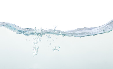 water wave abstract background isolated on white