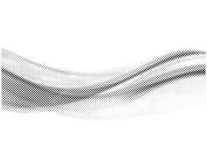 Abstract halftone wave background. Modern gradient halftone pattern vector illustration. Black and white Halftone dot art. 