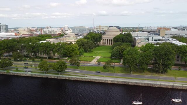 Killian Court And MIT's Great Dome in Boston, Massachusetts