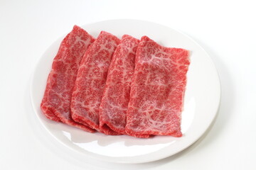 牛もも肉スライスすき焼き用（秋田県産黒毛和牛等級5）