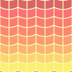 Abstract illustration of colorful waves in yellow, orange, purple and pink colors