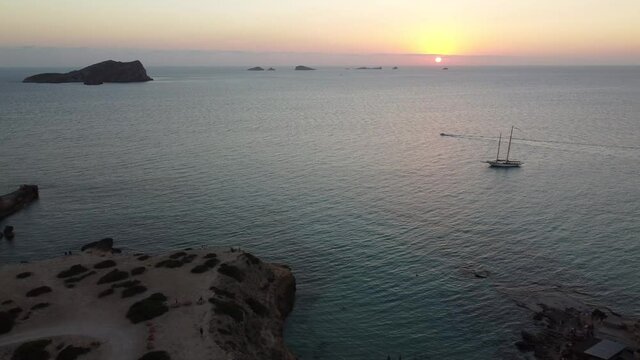 Ibiza, Spain- Cala Escondida at Sunset
