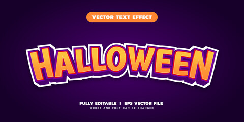halloween editable text effect