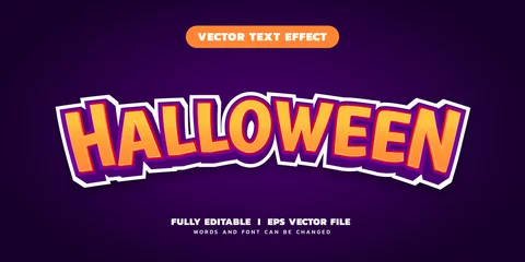 Tuinposter halloween editable text effect © faredodsgn