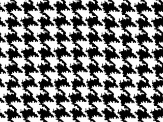 Hounds tooth pattern crows feet design seamless