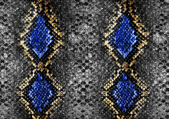 Motif de couleur de peau de serpent Conception de couleur de peau d& 39 animal pour un beau travail sans couture d& 39 impression