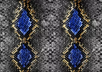 Deurstickers Dierenhuid Snake huidskleur patroon dierenhuid kleur ontwerp voor print naadloos mooi werk