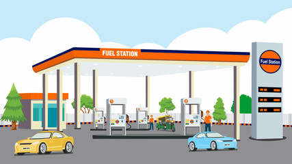 Petrol Pump for fuel the vehicle 