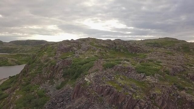 flying over the tundra and the ocean