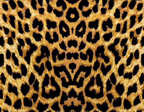 Leopard skin pattern fabric seamless design © dicklaurent