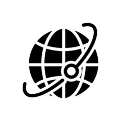 Set of world map vector line icons. Navigation illustration sign collection. Globe symbol.