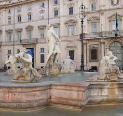  Piazza Navona Fountain in Rome, Italy