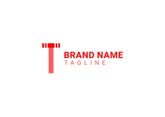 T letter logo and icon design template