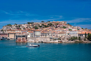 Fototapeta na wymiar Panorama di Portoferraio, Elba