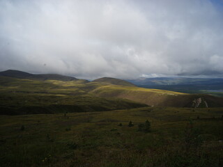 clouds over mountain