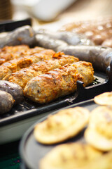 Grilled smoked sheep cheese. Traditional polish local food