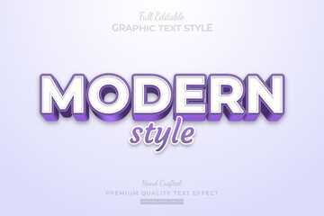 Modern Purple Style Editable Premium Text Effect Font Style
