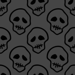 Halloween celebration seamless pattern