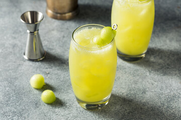Cold Refreshing Melon Honeydew Cocktail