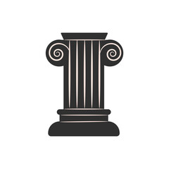 antique column logo element