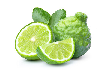 bergamot or kaffir lime fruit 