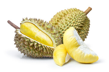 durian isolated on white background