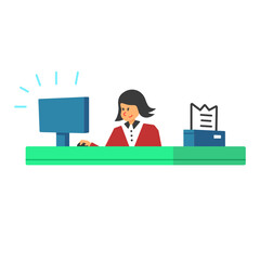 Cashier illustration