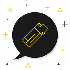 Line Lighter icon isolated on white background. Colorful outline concept. Vector