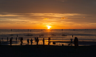 Fototapeta premium sunset on the beach