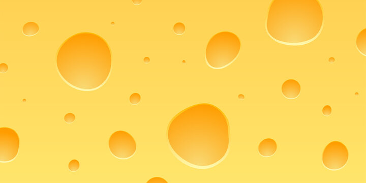 Cheese yellow background realistic illustration
