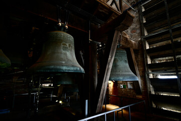 Carillon, St Rombouts cathedral bell tower, Mechelen, Belgium