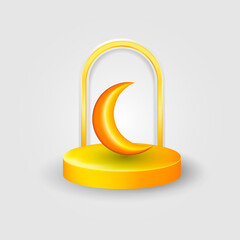 3D Islamic event podium