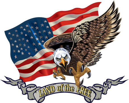 1,900+ American Eagle Flag Stock Photos, Pictures & Royalty-Free