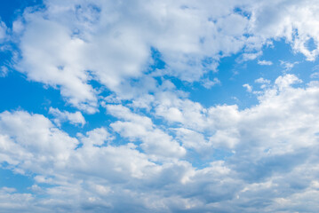 Blue sky white cloud scene.beautiful sparse clouds in the blue sky.White clouds in blue sky.