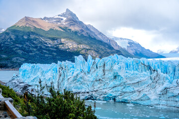 glacier Perito Moreno and mountains view, Argentina