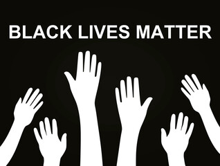 Black lives matter concept. vector