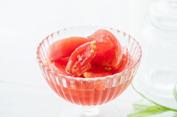 砂糖がけのトマト