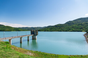lake Butoniga, central istria - obrazy, fototapety, plakaty